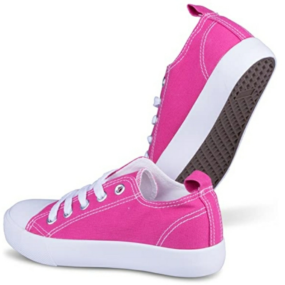 Chillipop Kids Canvas Pink Sneakers